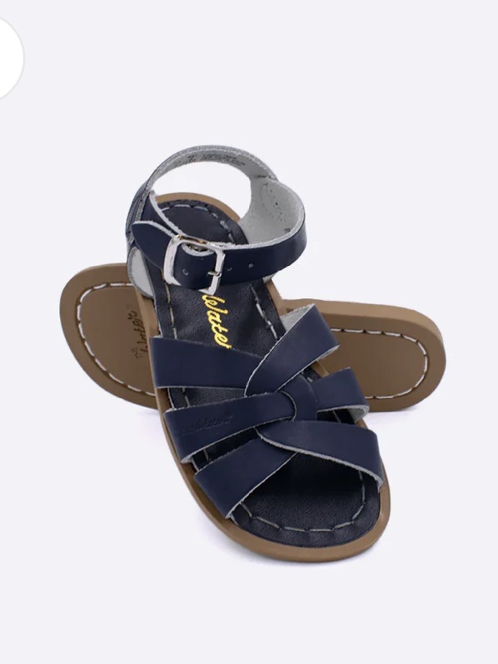 The Saltwater Original Sandal Navy Children’s Shoes Size 11 Leather EUC